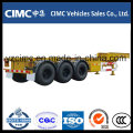 Cimc 3 Ejes 40ton Esqueleto Remolque Contenedor